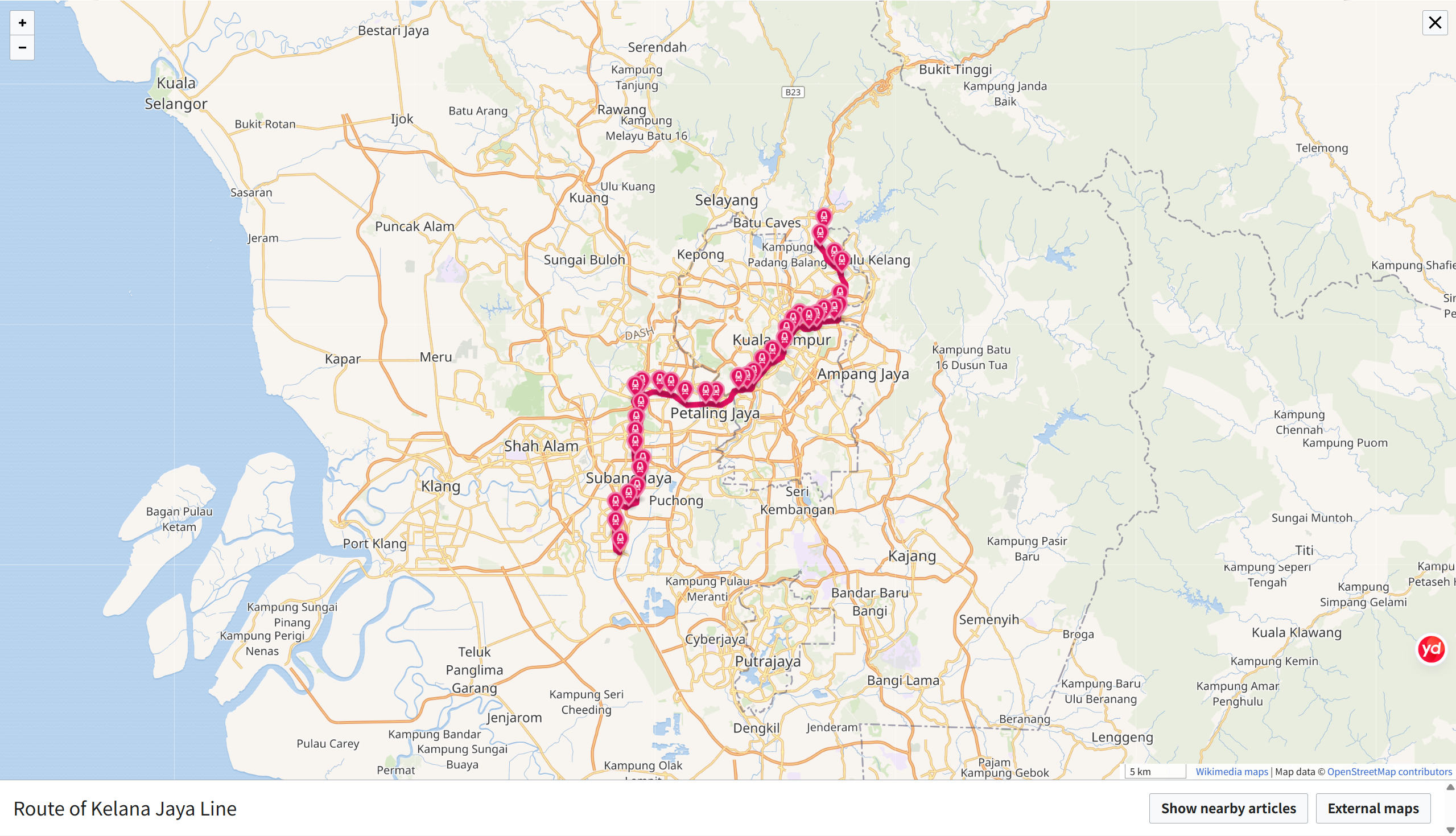 格拉那再也线线路地理分布图